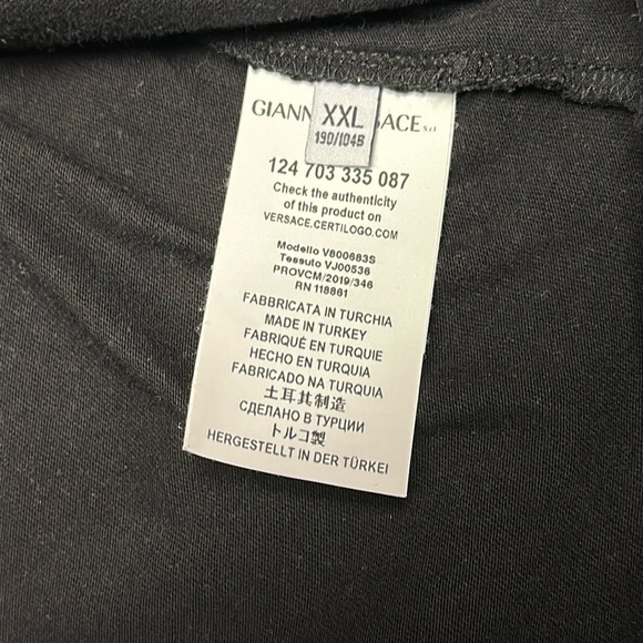 Men’s Versace T- Shirt Authentic Certilogo Tag Like New - Picture 5 of 5